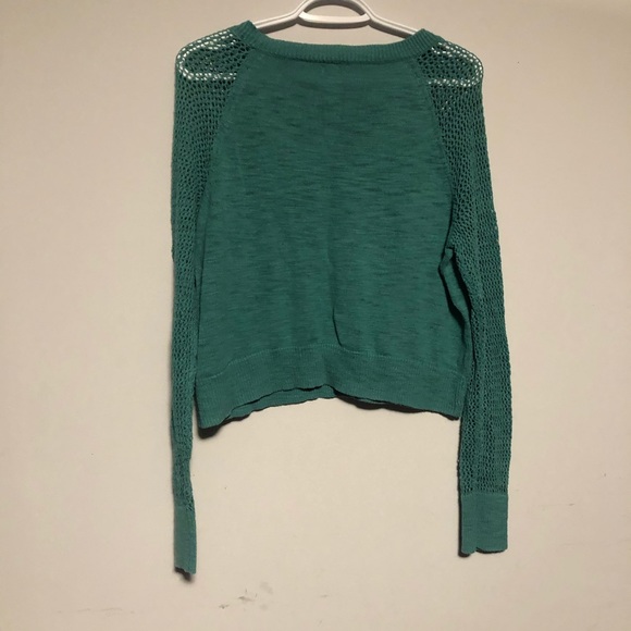Mossimo Supply Co Knit Mesh Sweater Top Cotton Long Sleeve Scoop Neck Large C - Picture 6 of 7